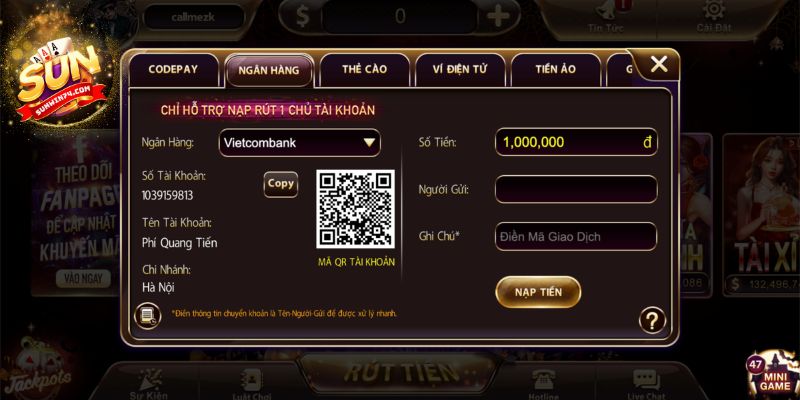 Nếu nạp tiền không thành công, tôi phải làm sao?